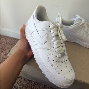 Nike All-White Air Force 1 Sneakers